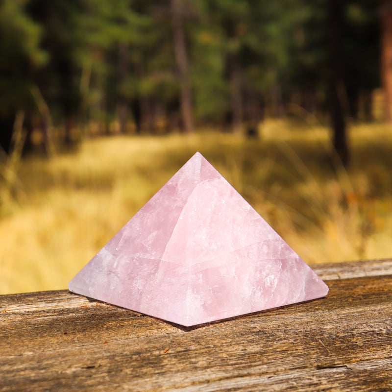 Rose Quartz Pyramid