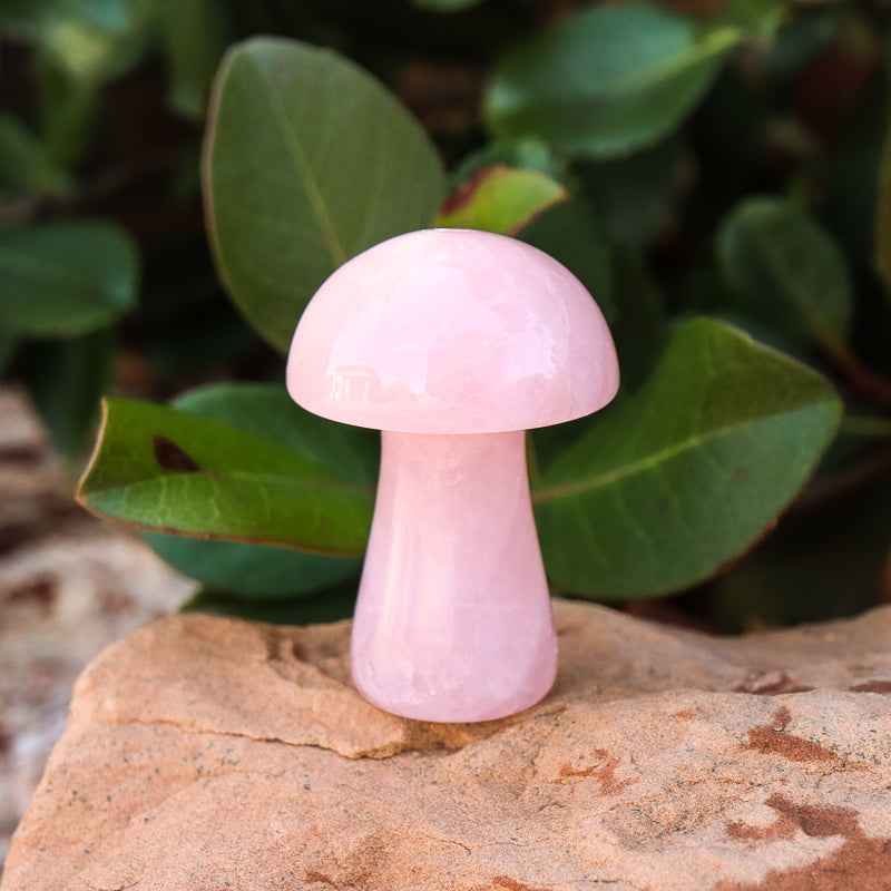 Rose Quartz Mushroom