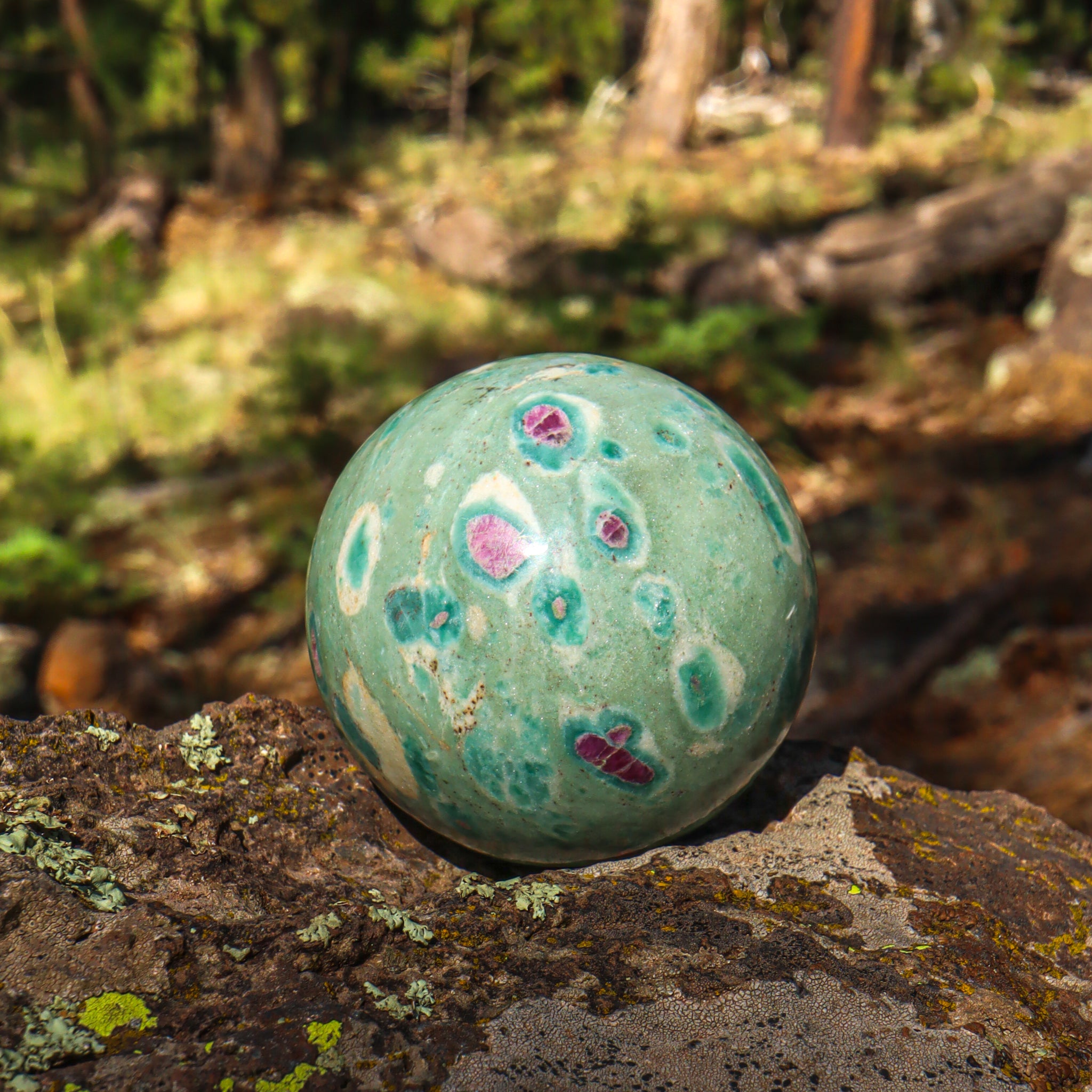 Ruby Fuchsite Sphere