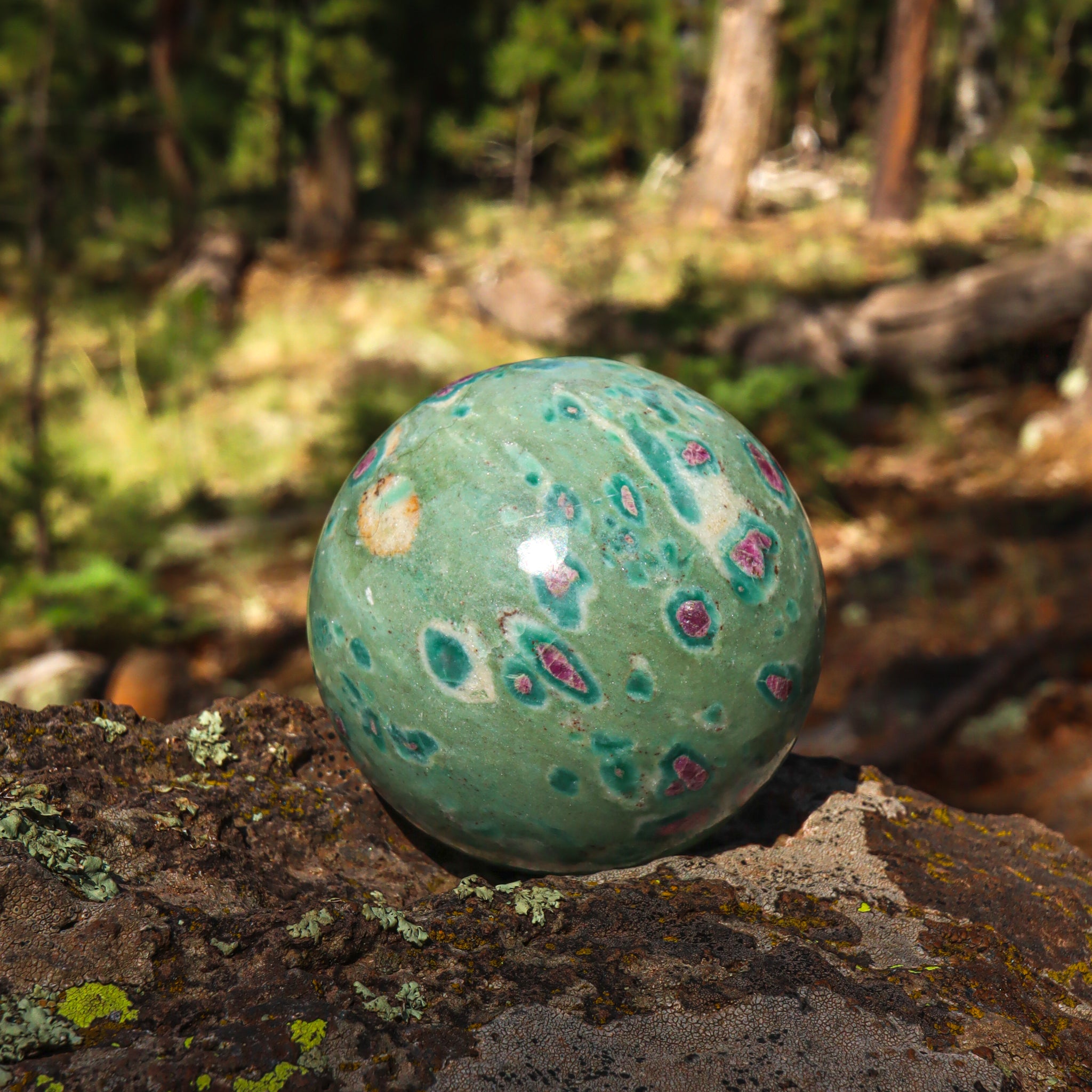 Ruby Fuchsite Sphere