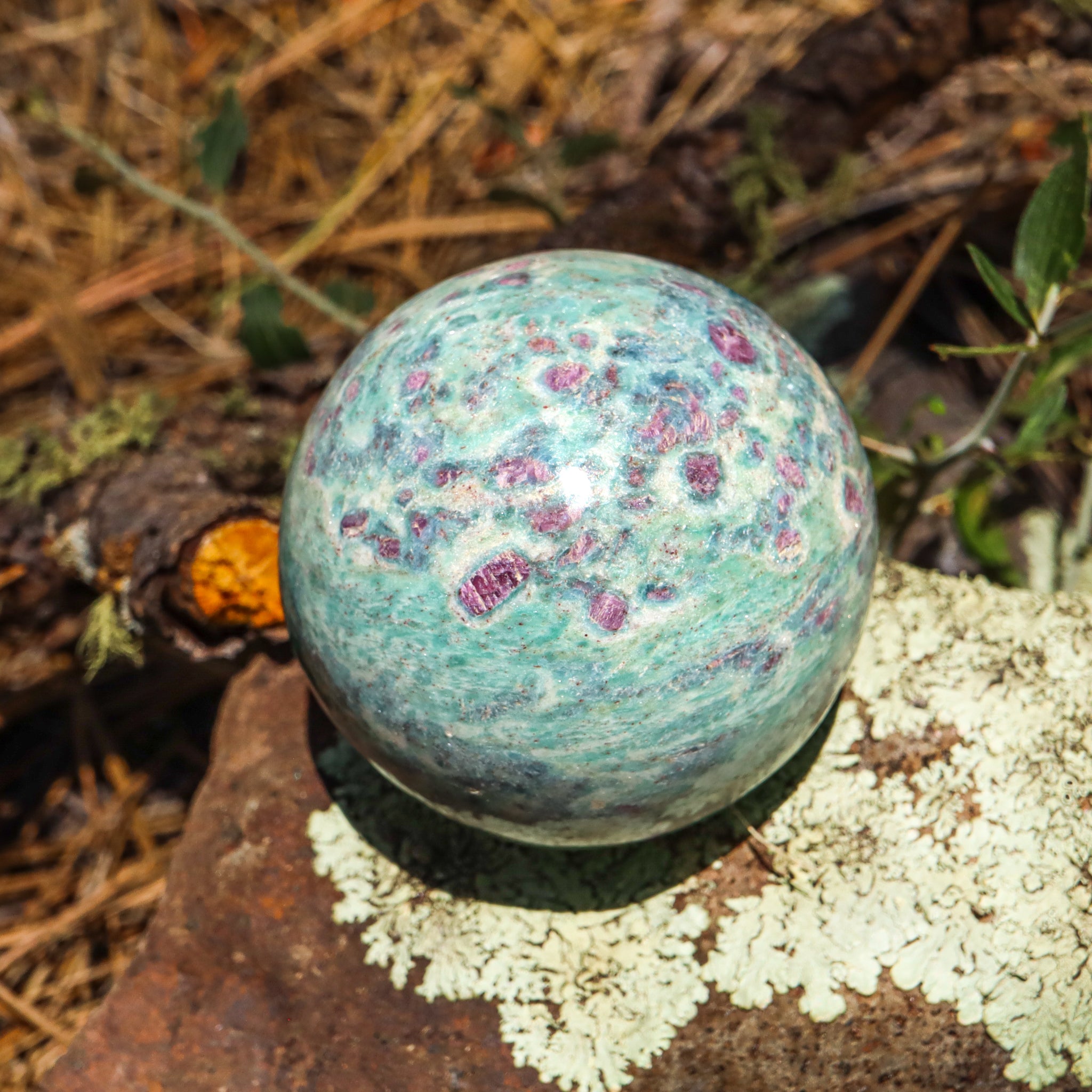 Ruby Fuchsite Sphere