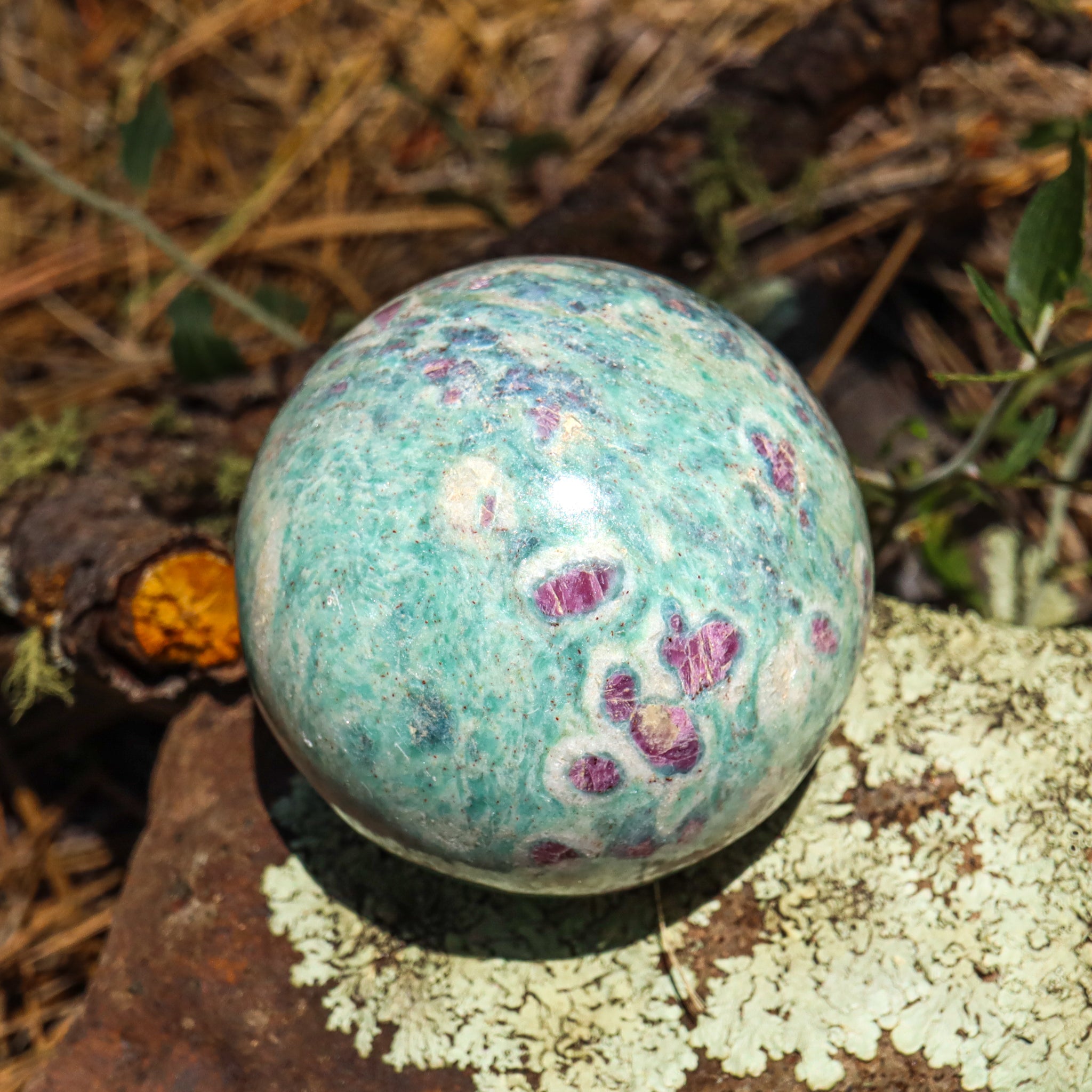 Ruby Fuchsite Sphere