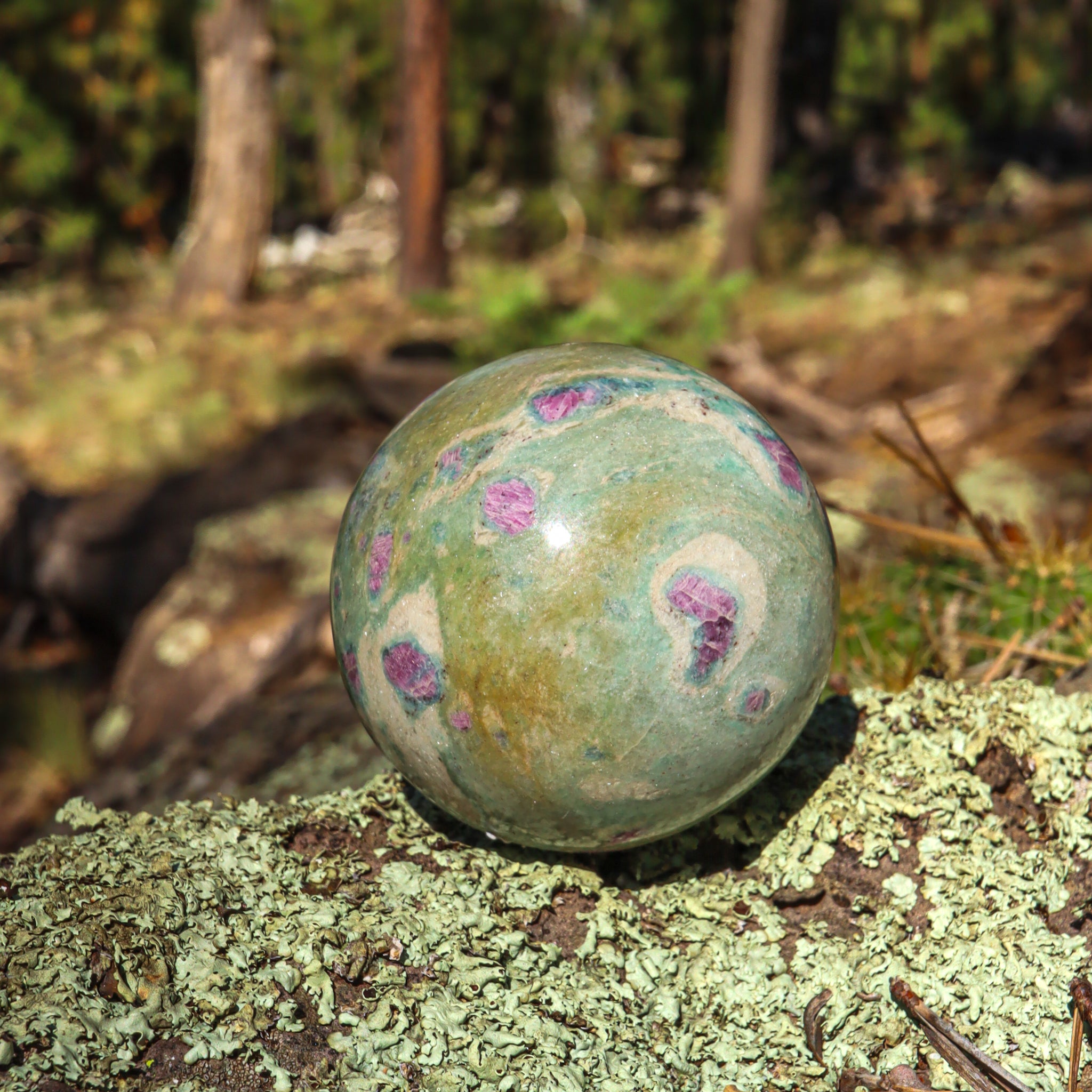 Ruby Fuchsite Sphere