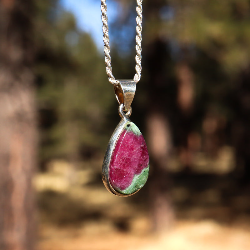 Ruby Zoisite Pendant