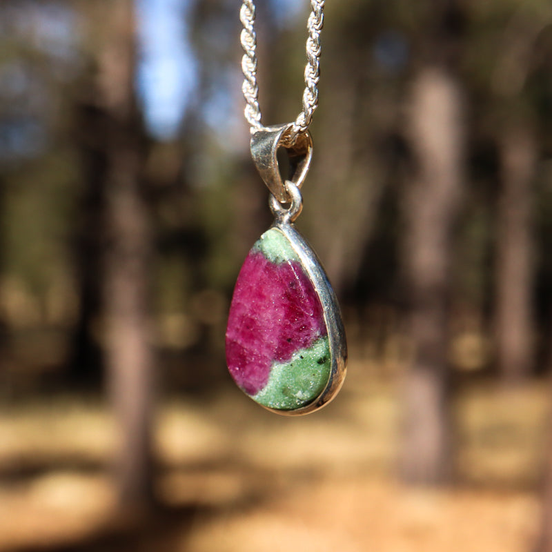 Ruby Zoisite Pendant