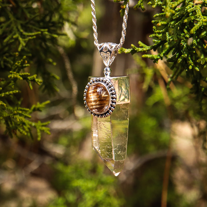 Rutilated Quartz Pendant