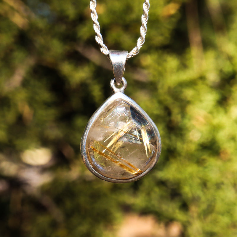 Rutilated Quartz Pendant