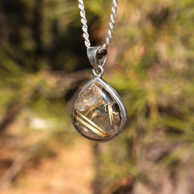 Rutilated Quartz Pendant