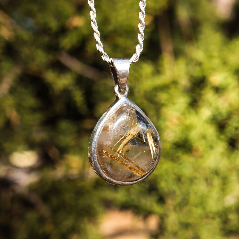 Rutilated Quartz Pendant