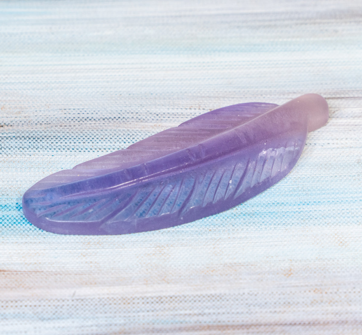 Fluorite Carved Feather
