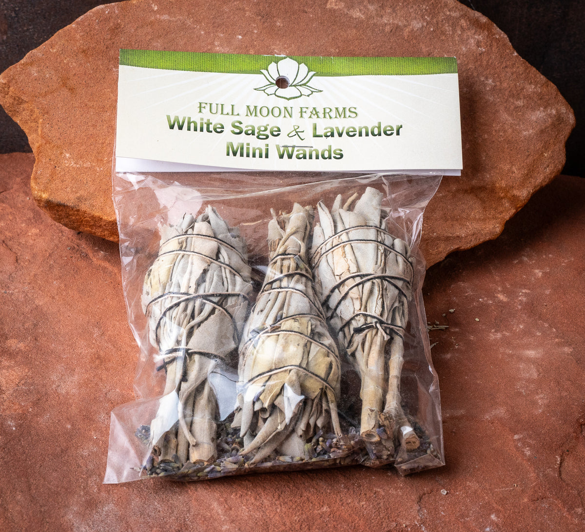 White Sage mini Wands with Loose Lavender