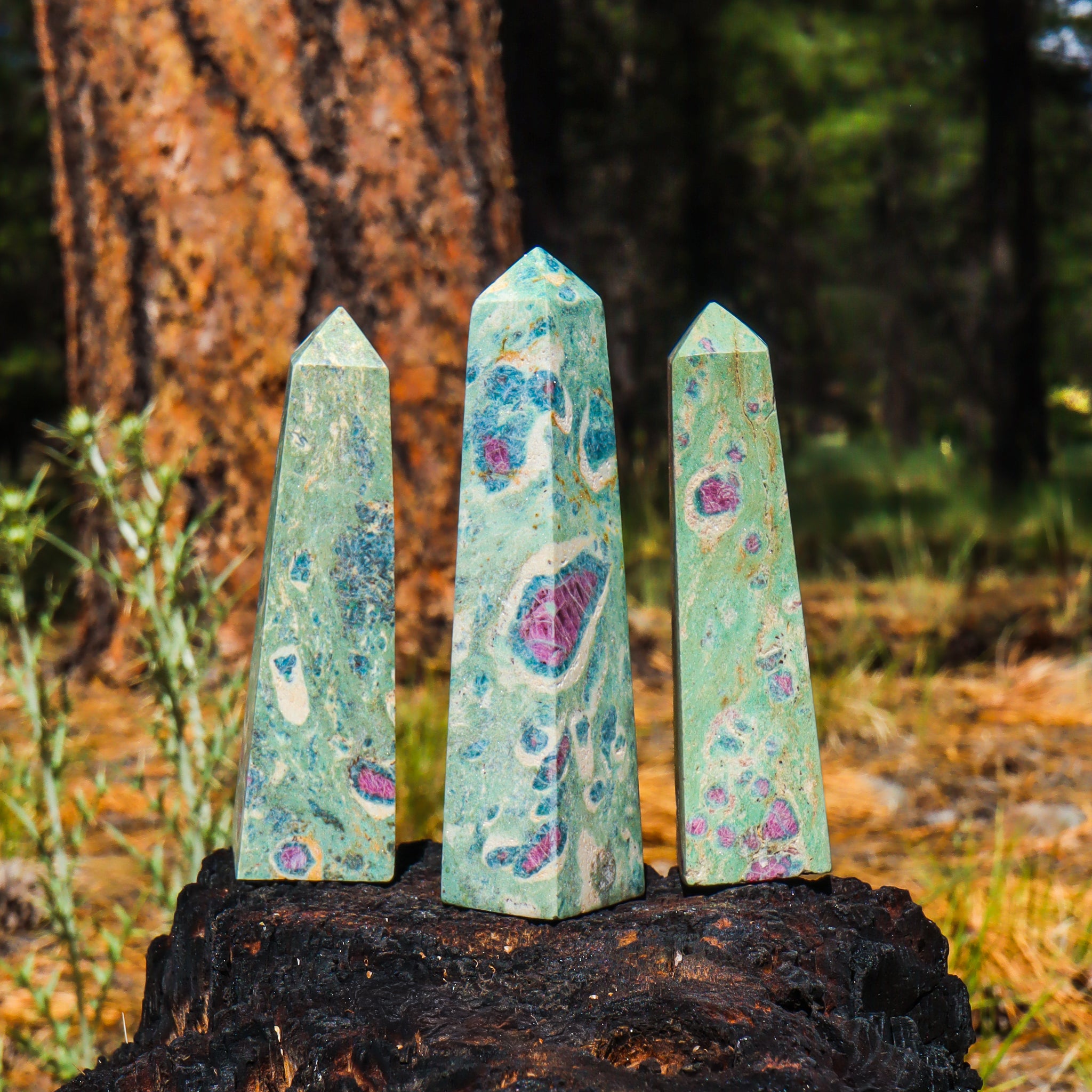 Ruby Fuchsite Obelisk