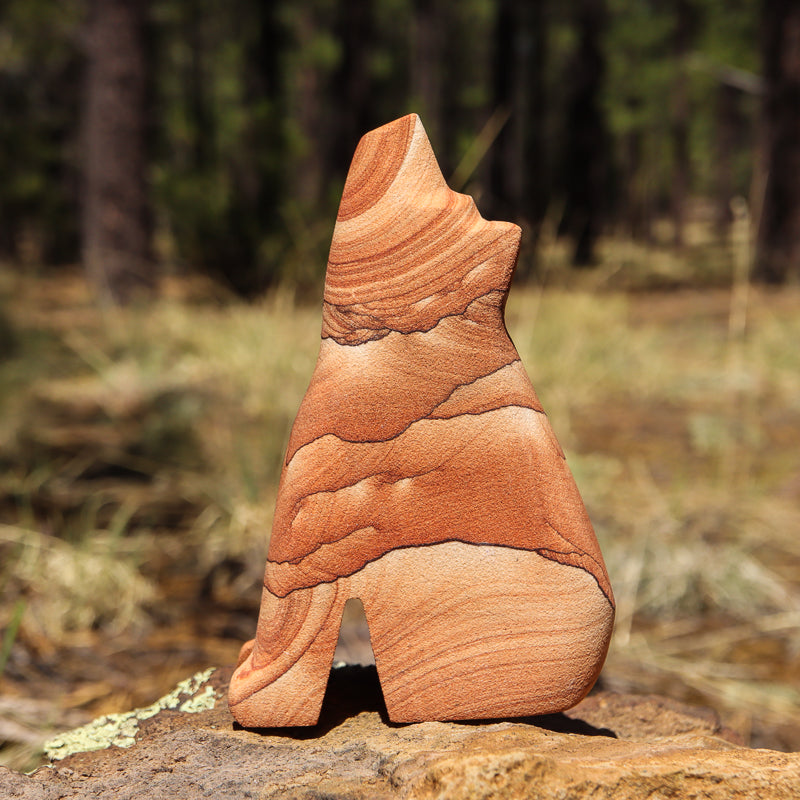 Picture Sandstone Howling Coyote