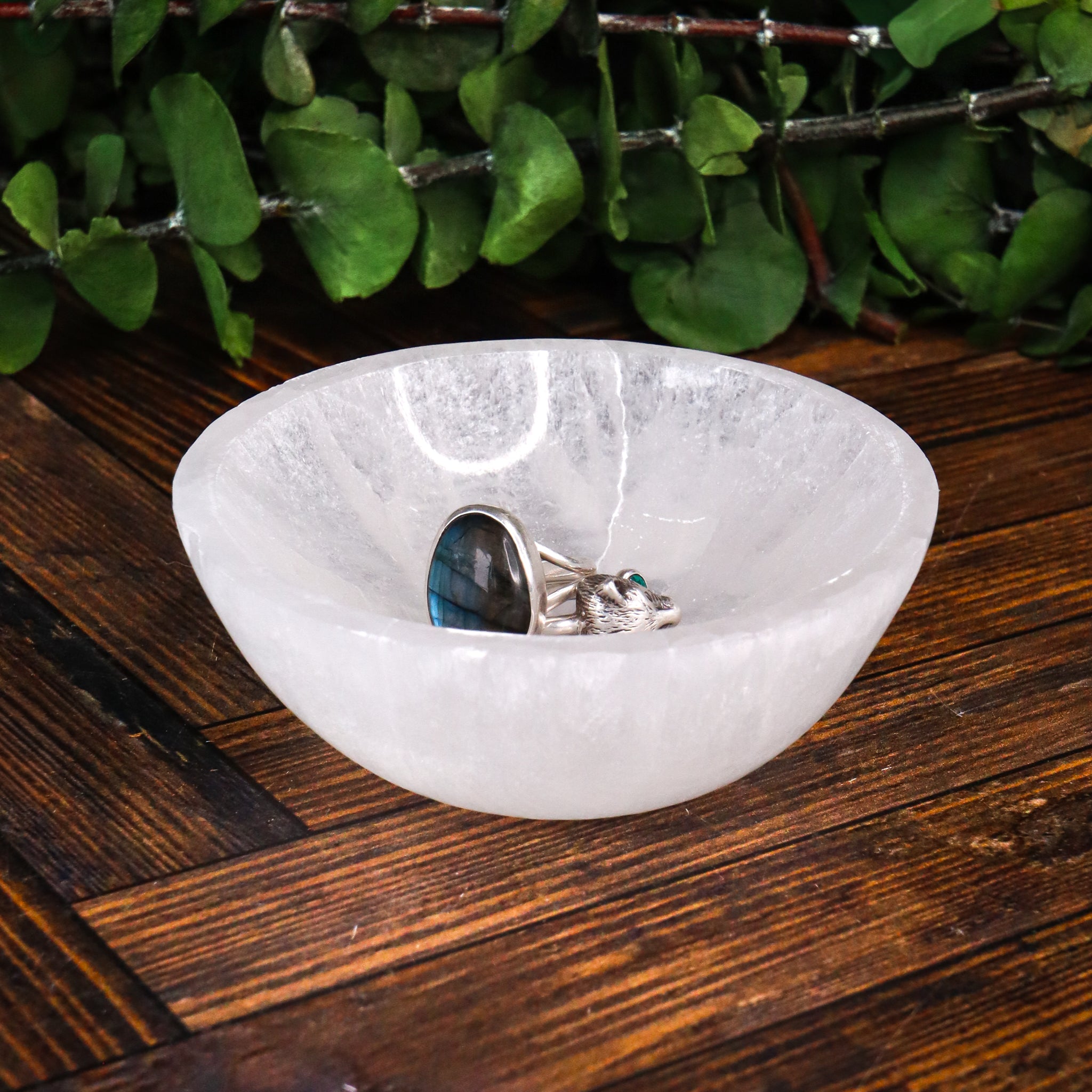 Round Selenite Bowl
