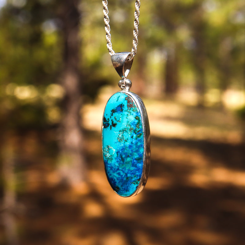Shattuckite Pendant