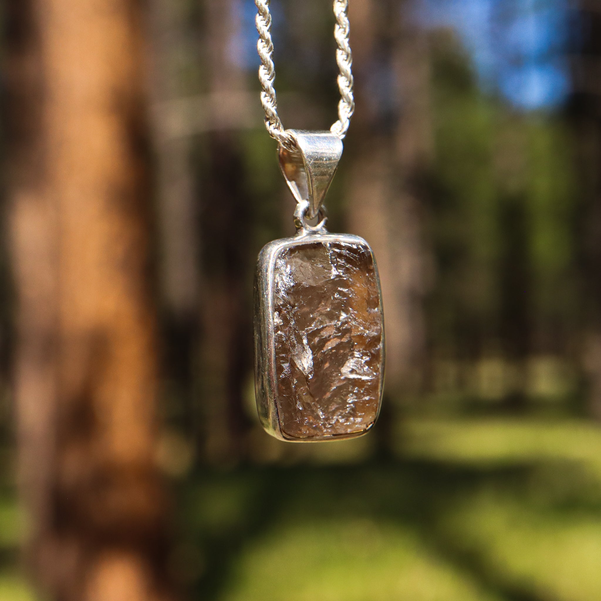 Raw Smoky Quartz Pendant