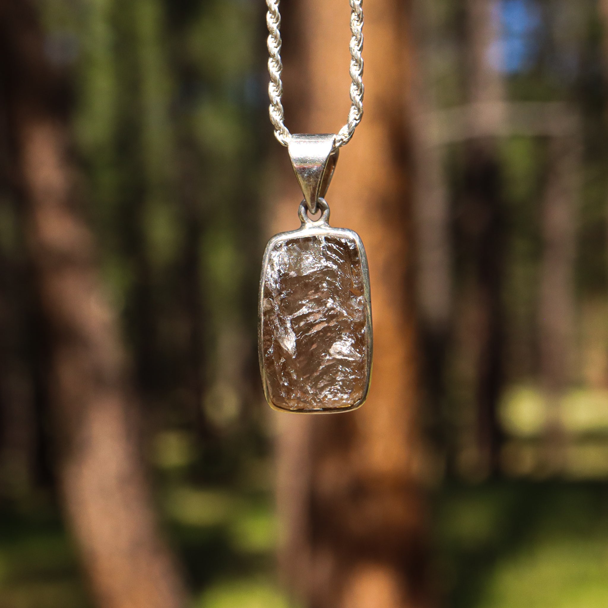 Raw Smoky Quartz Pendant