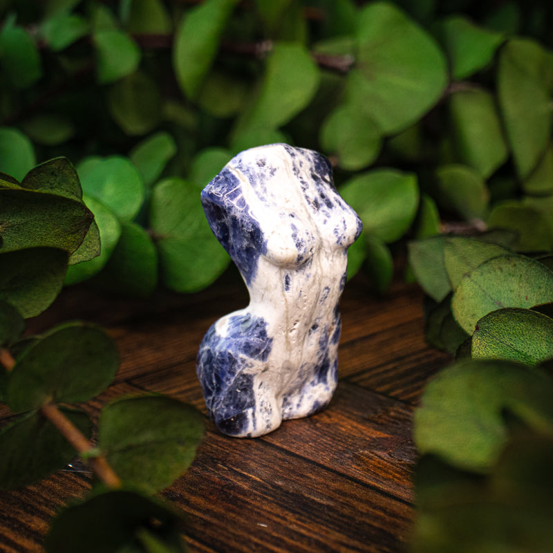 Sodalite Goddess Bust