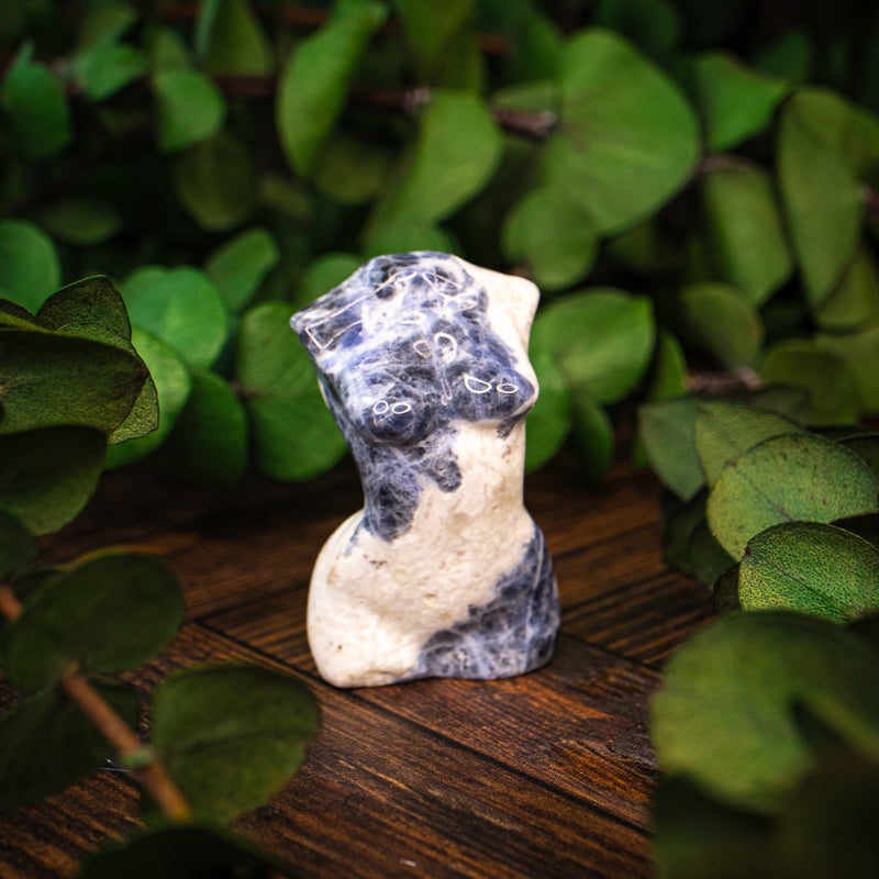 Sodalite Goddess Bust