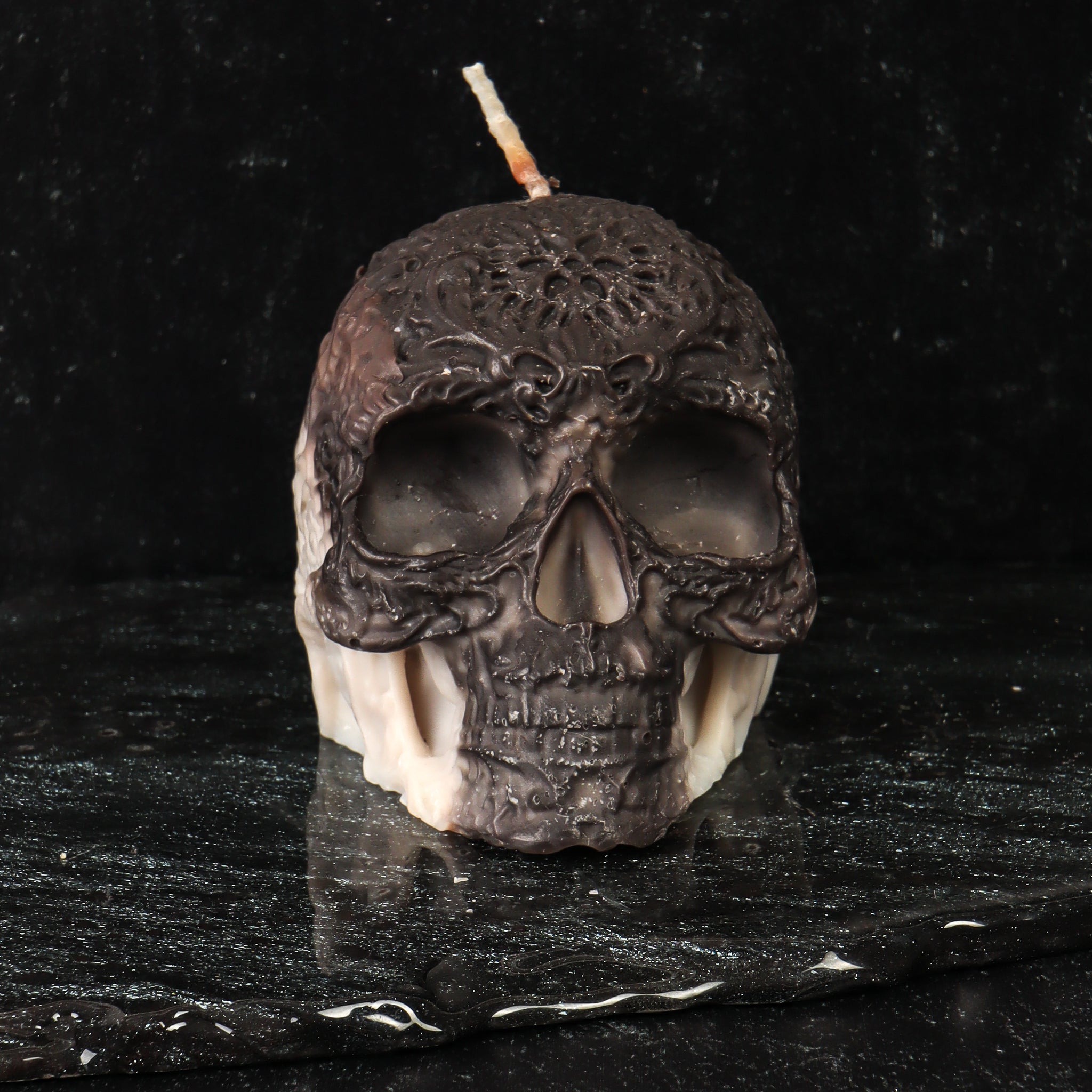 Sugar Skull Candle