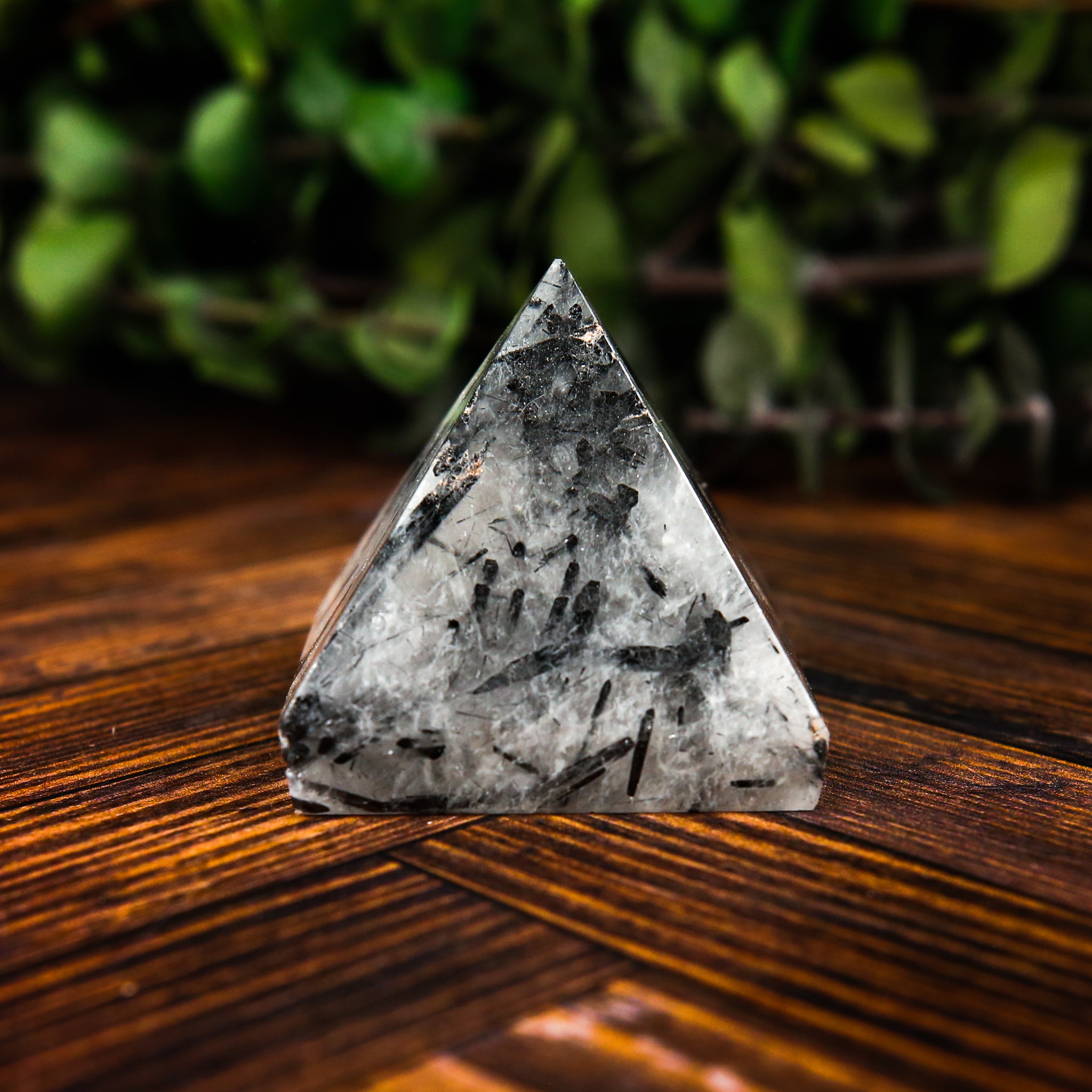 Tourmalinated Quartz Pyramid