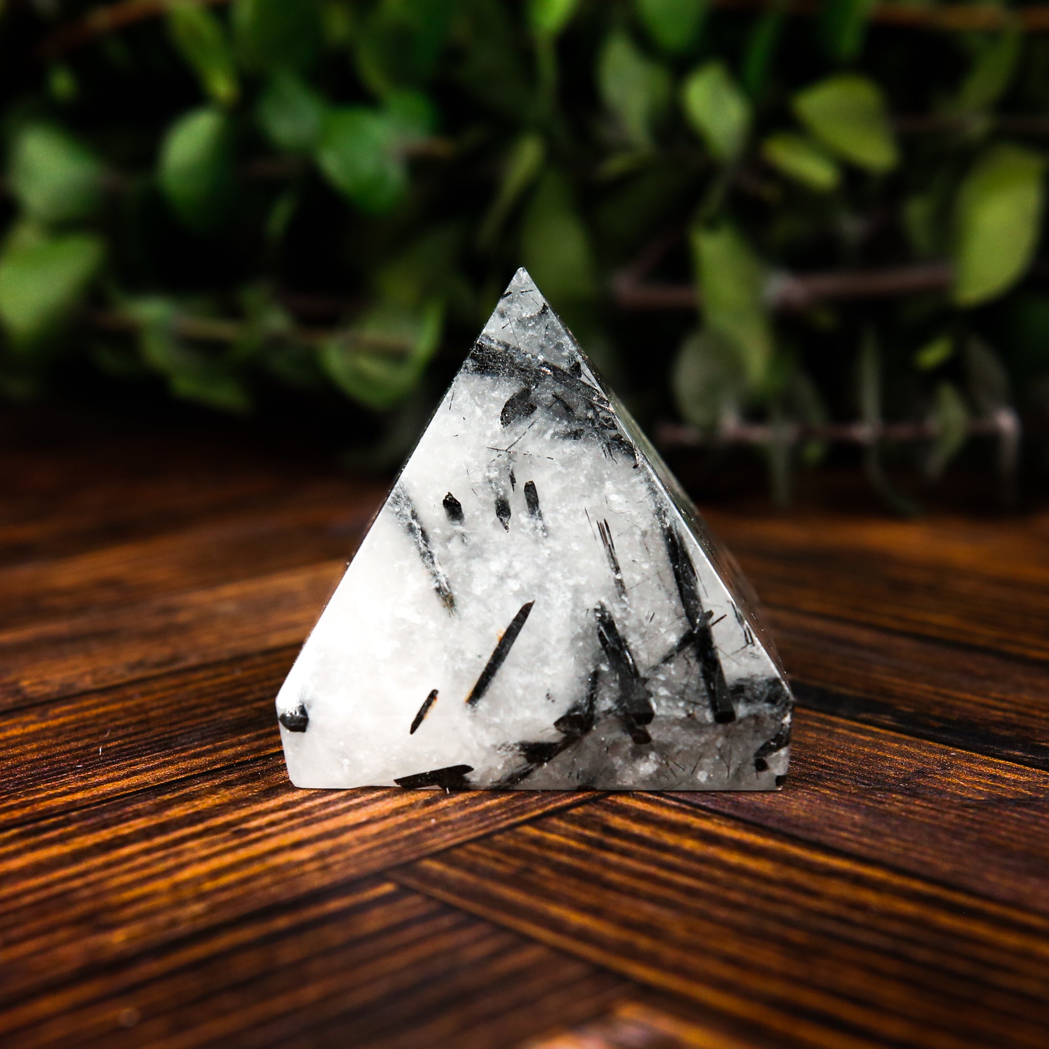 Tourmalinated Quartz Pyramid