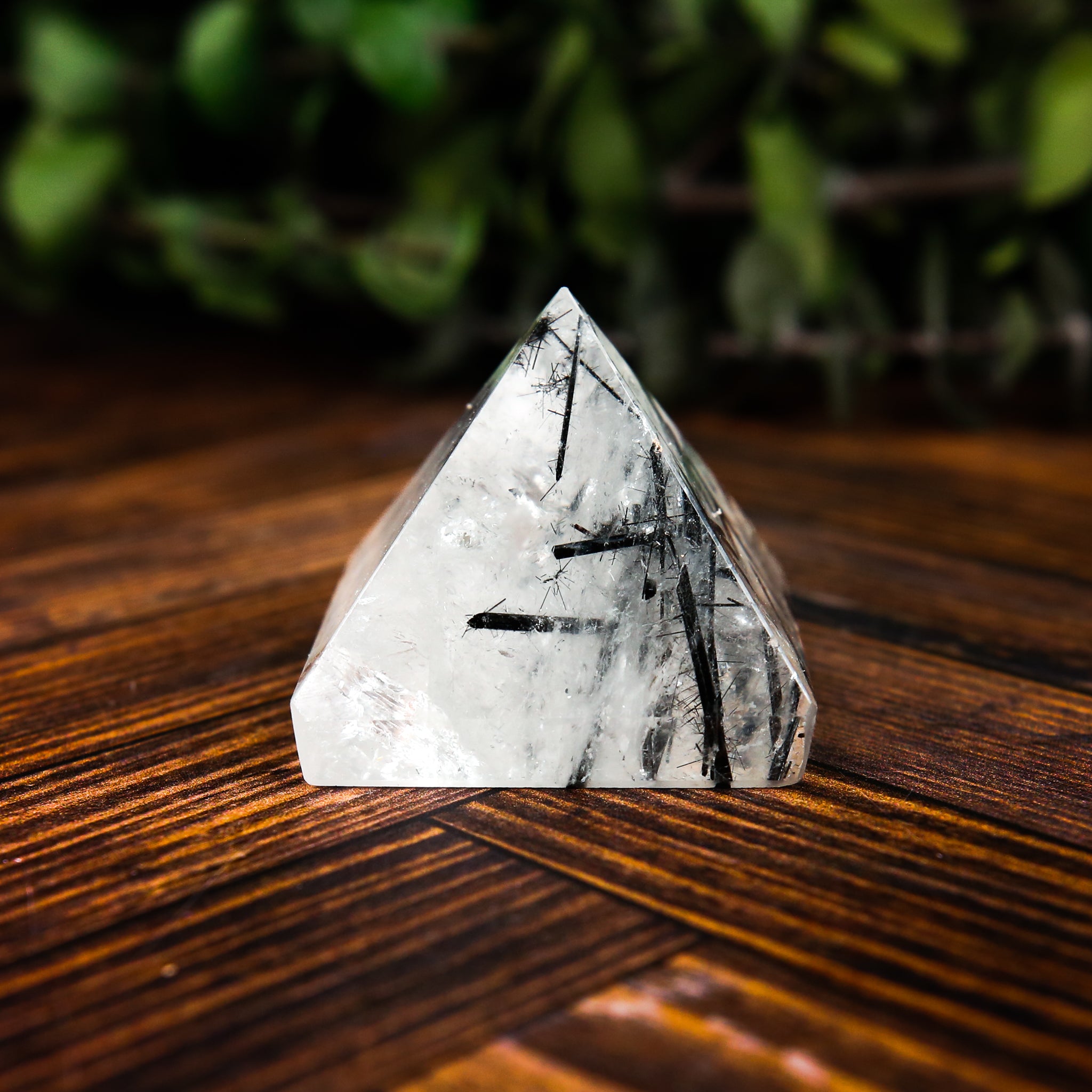 Tourmalinated Quartz Pyramid