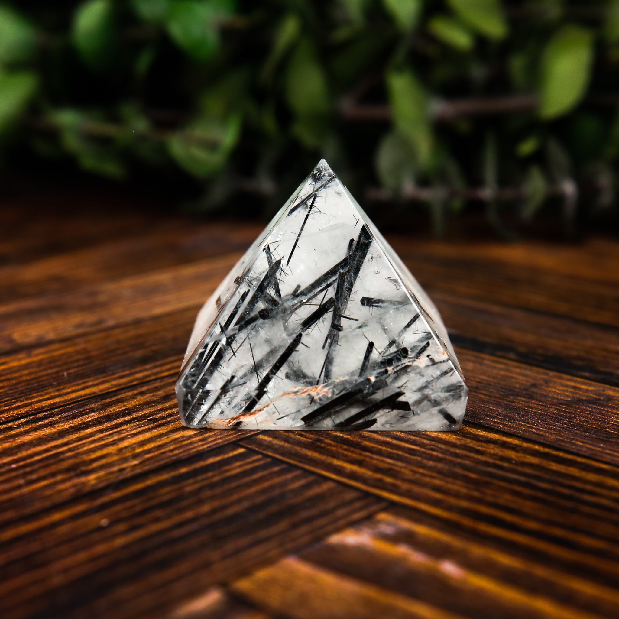 Tourmalinated Quartz Pyramid