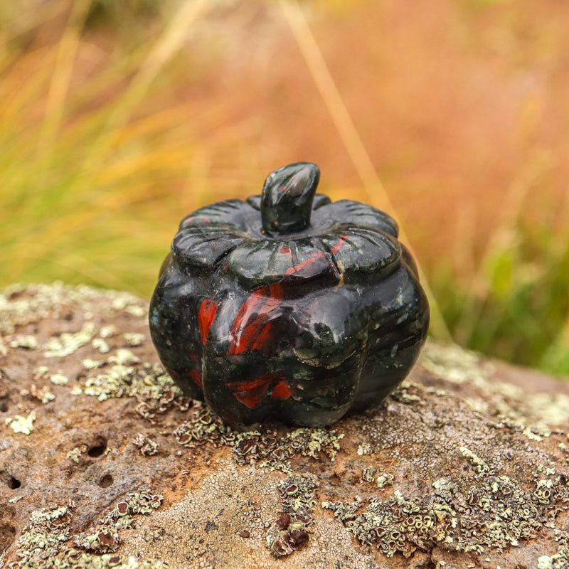 Bloodstone Carved Pumpkin
