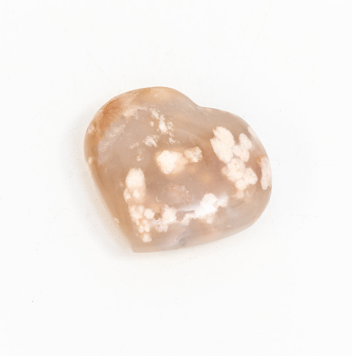 Flower Agate Heart