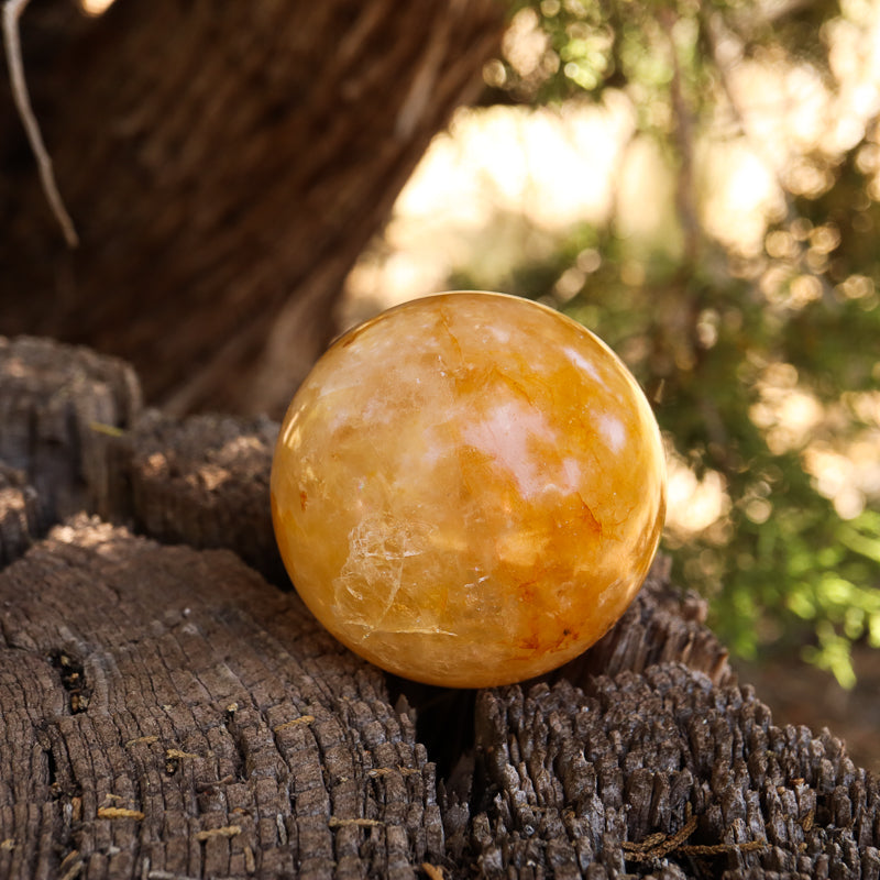 Golden Healer Quartz Sphere