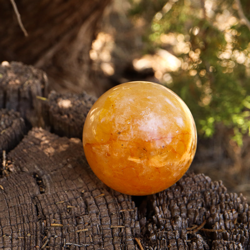 Golden Healer Quartz Sphere