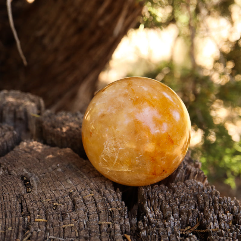 Golden Healer Quartz Sphere