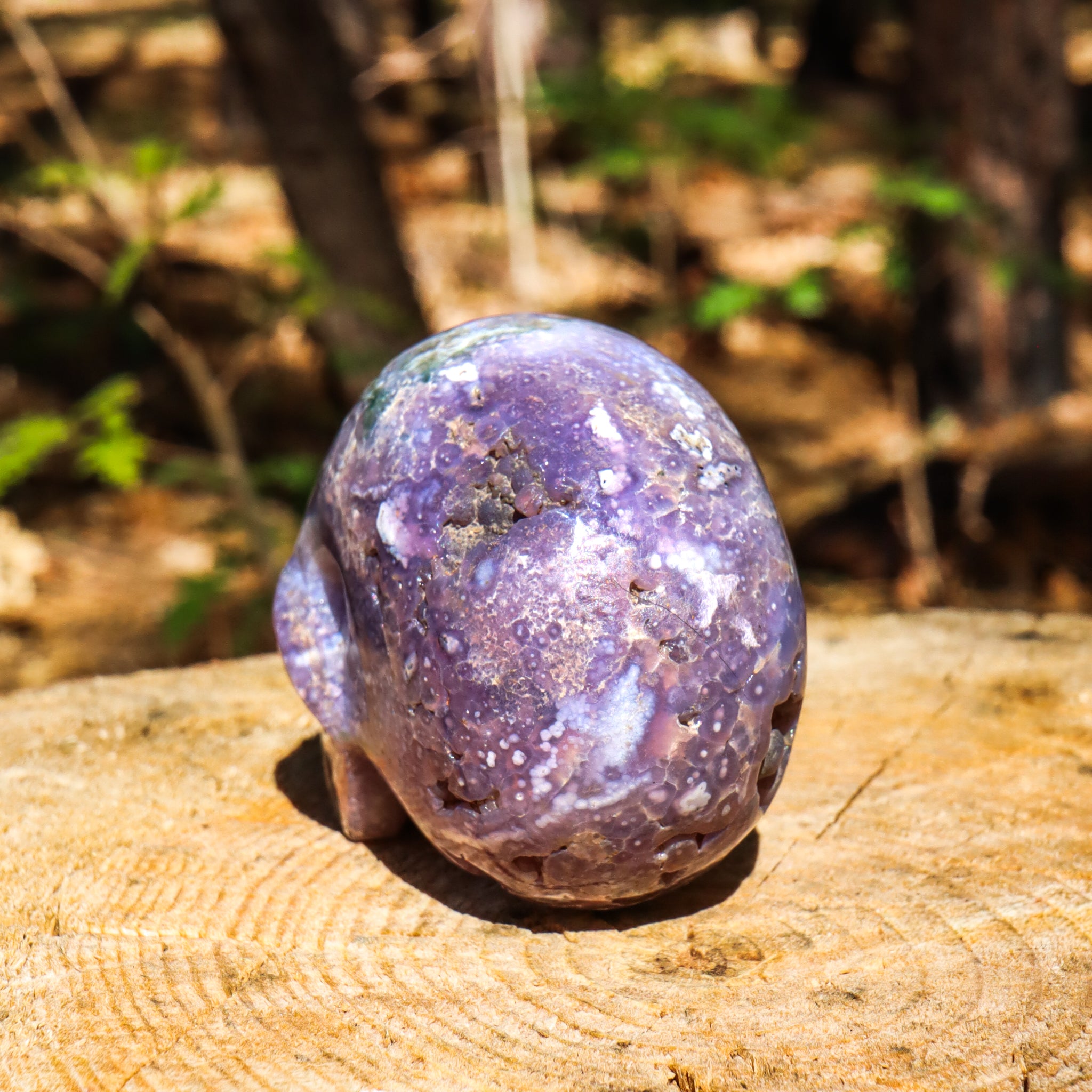 Grape Agate Skull