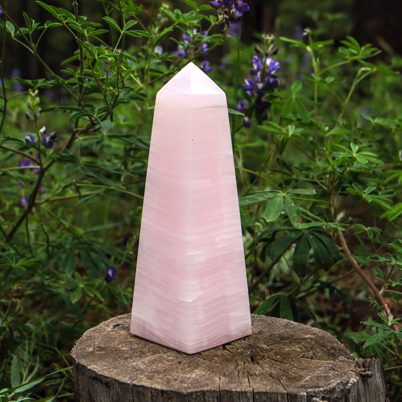 Pink Calcite Obelisk