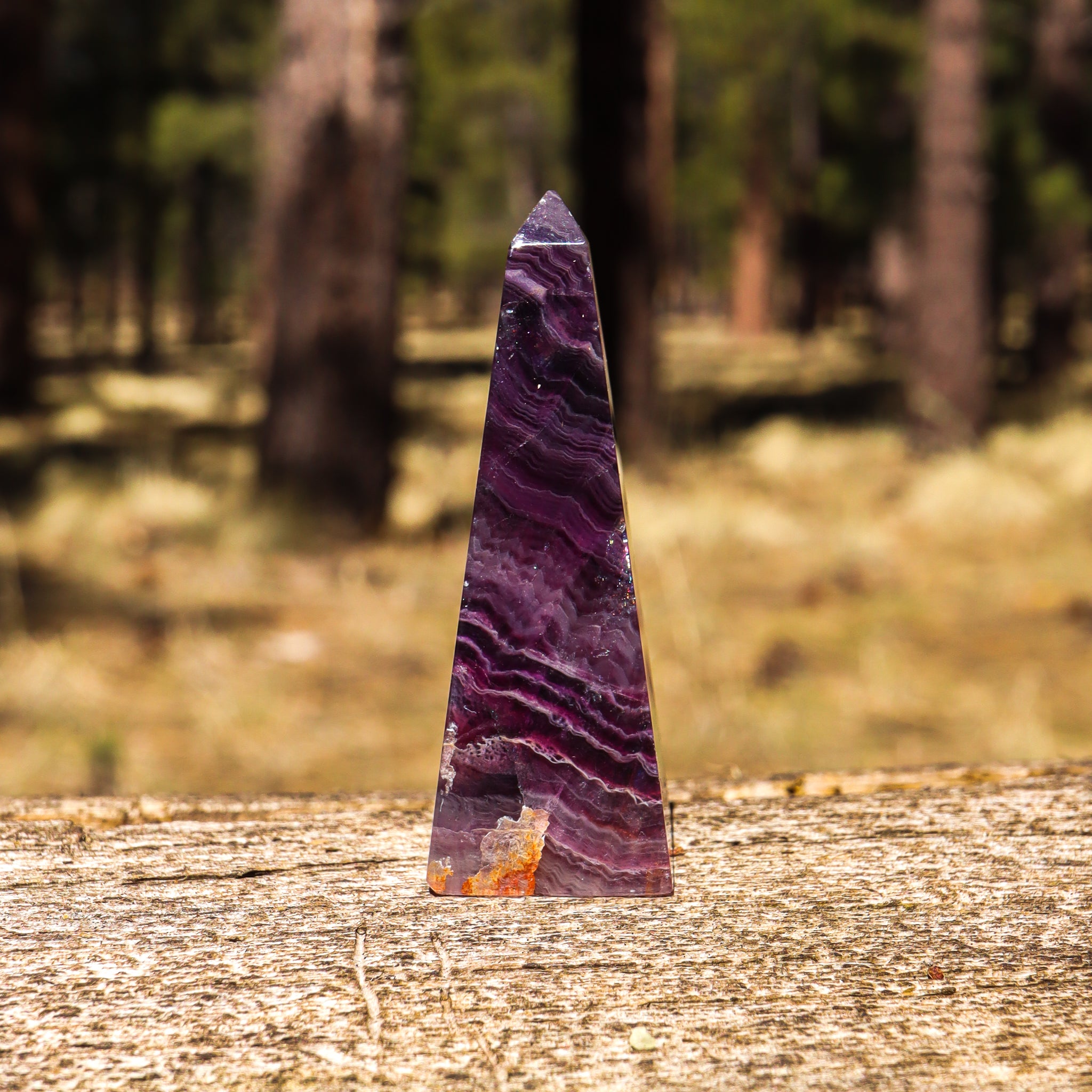 Purple Fluorite Obelisk