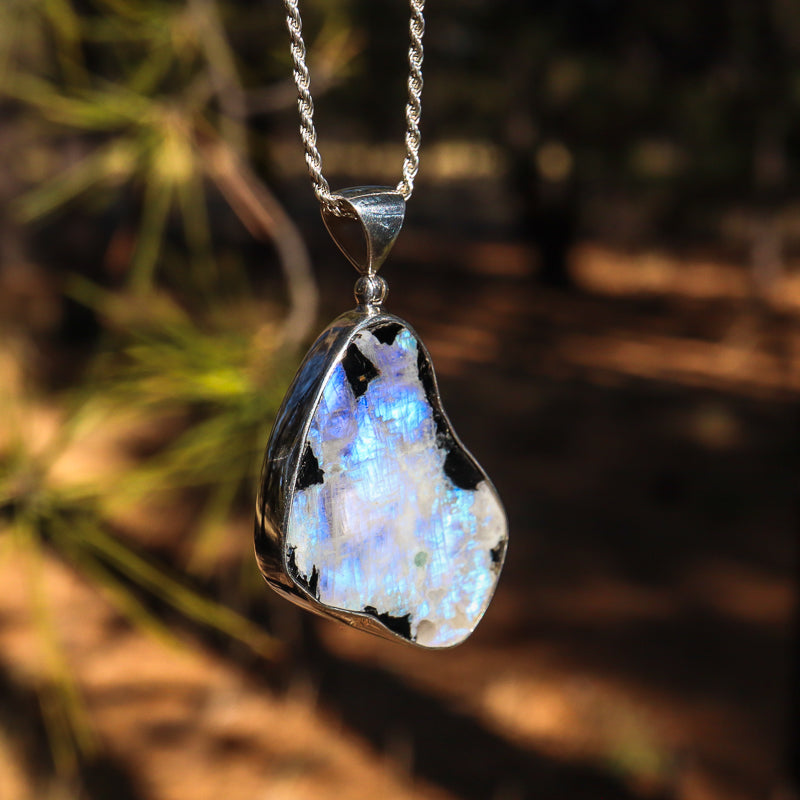 Rainbow Moonstone Pendant