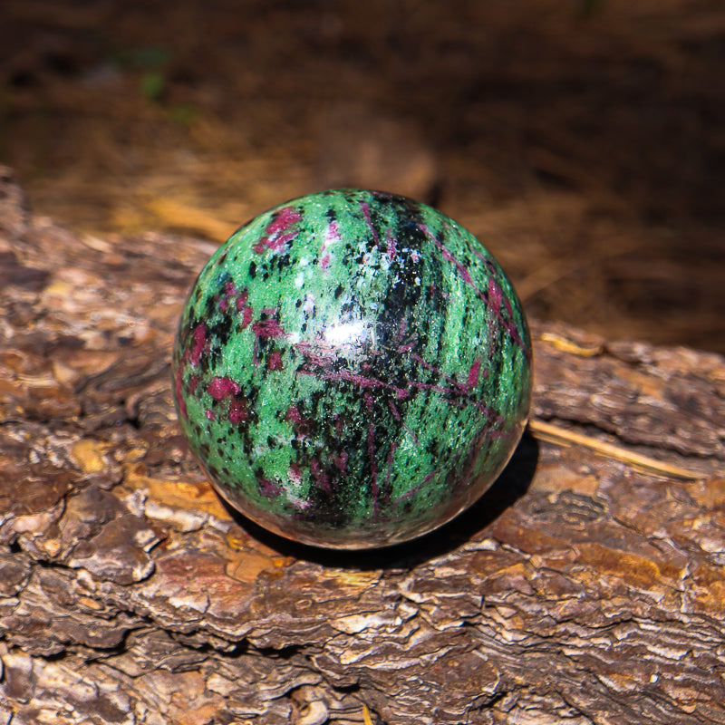 Ruby Zoisite Sphere