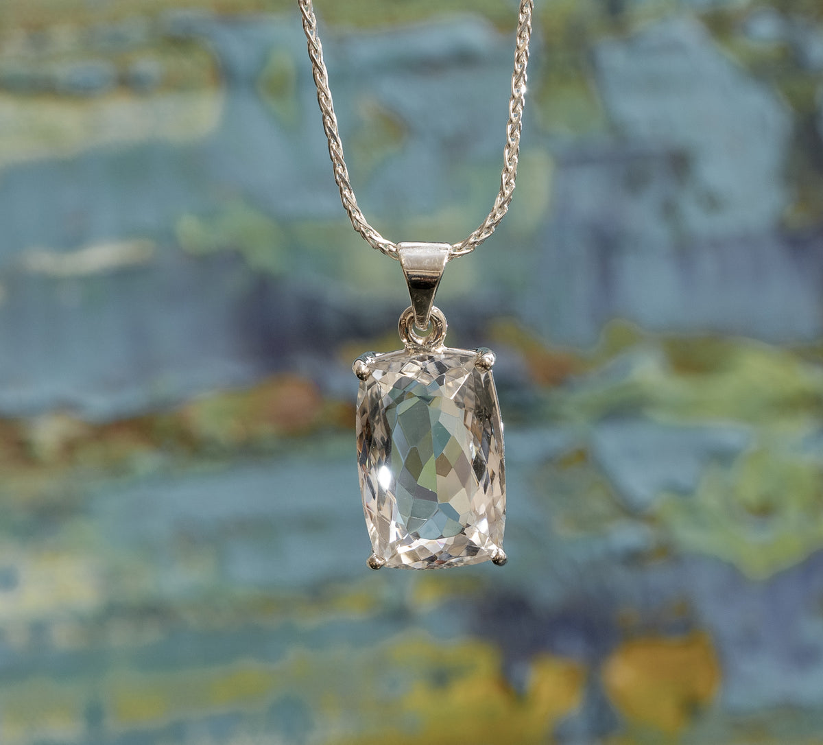 Faceted Smoky Quartz Pendant