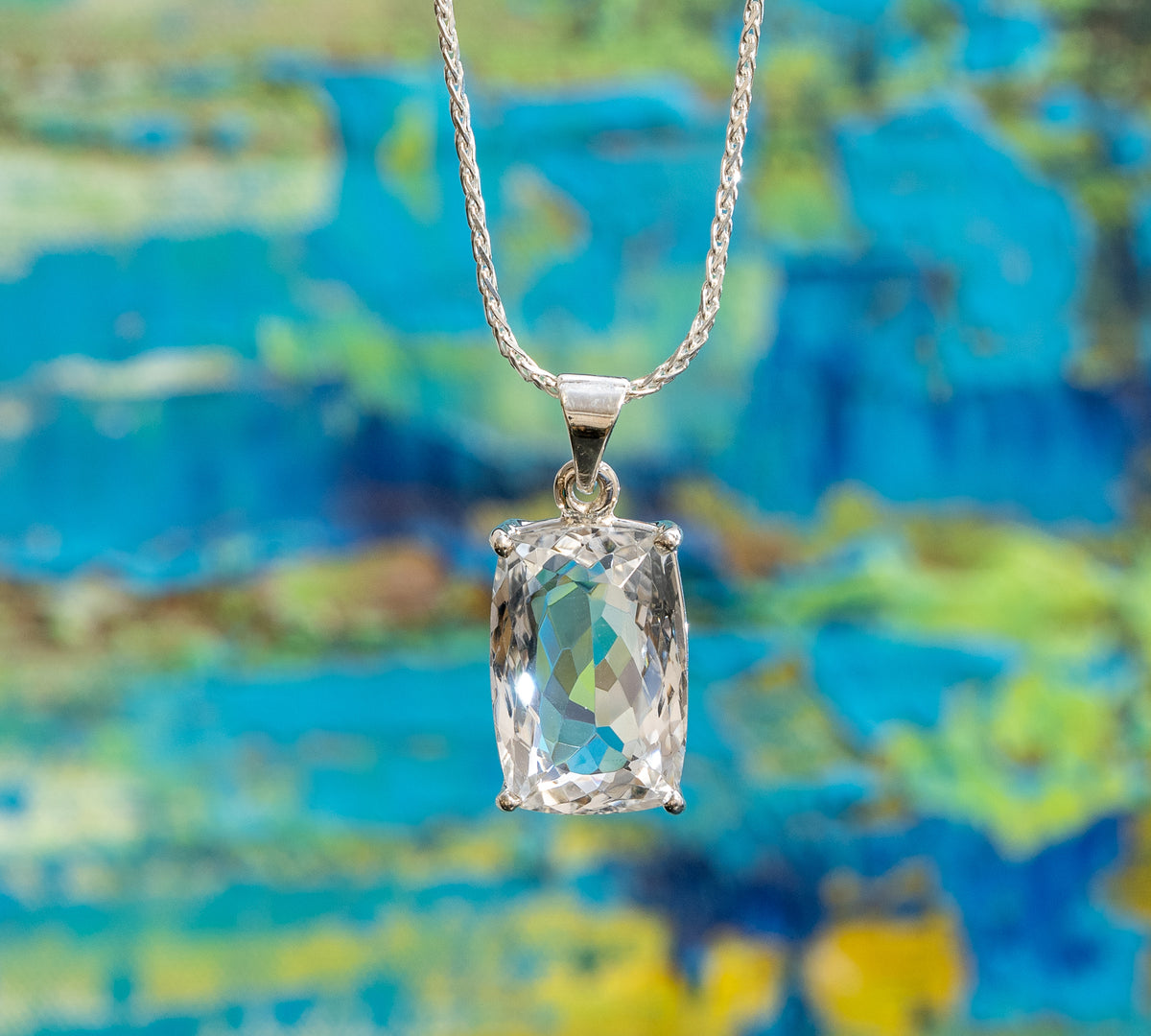 Faceted Smoky Quartz Pendant