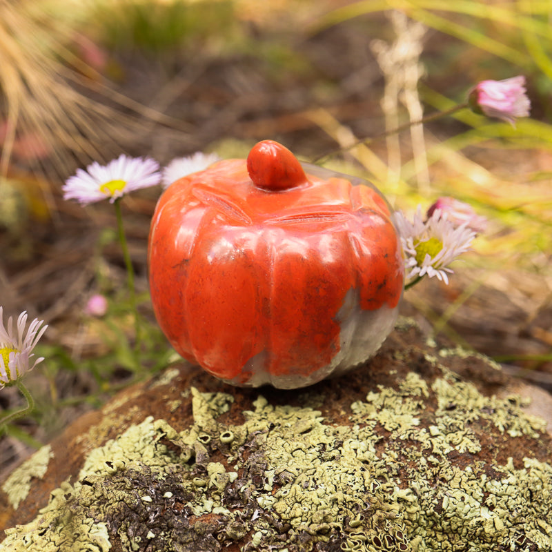 Agate Carved Pumpkin