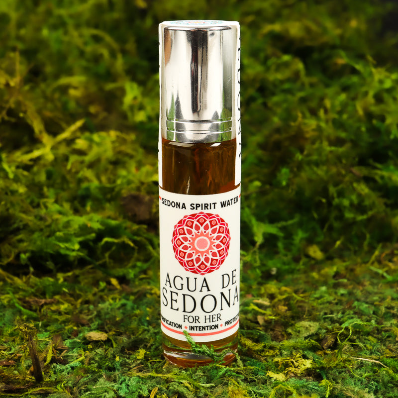 Agua De Sedona Roll-on Body Care: Aromatherapy Crystal Magic The Rose Blend 