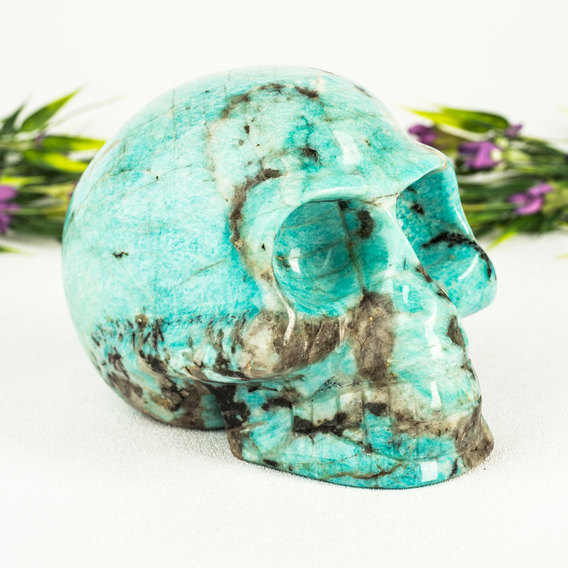 Amazonite Skull Crystal Skull Aries 