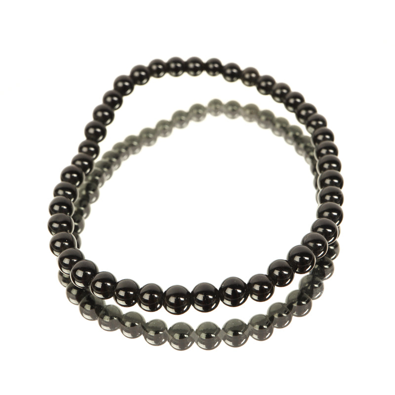 Black Obsidian Bracelet Jewelry: Bracelet Crystal Magic 4mm 