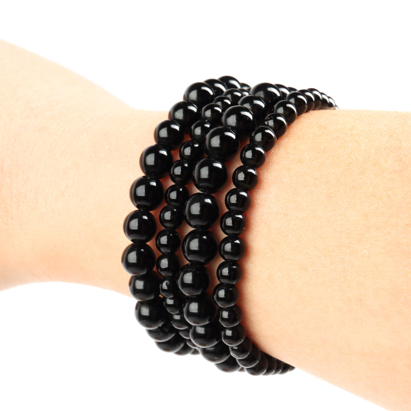 Black Obsidian Bracelet Jewelry: Bracelet Crystal Magic 