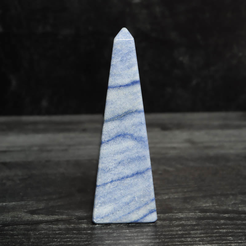 Blue Quartz Obelisk