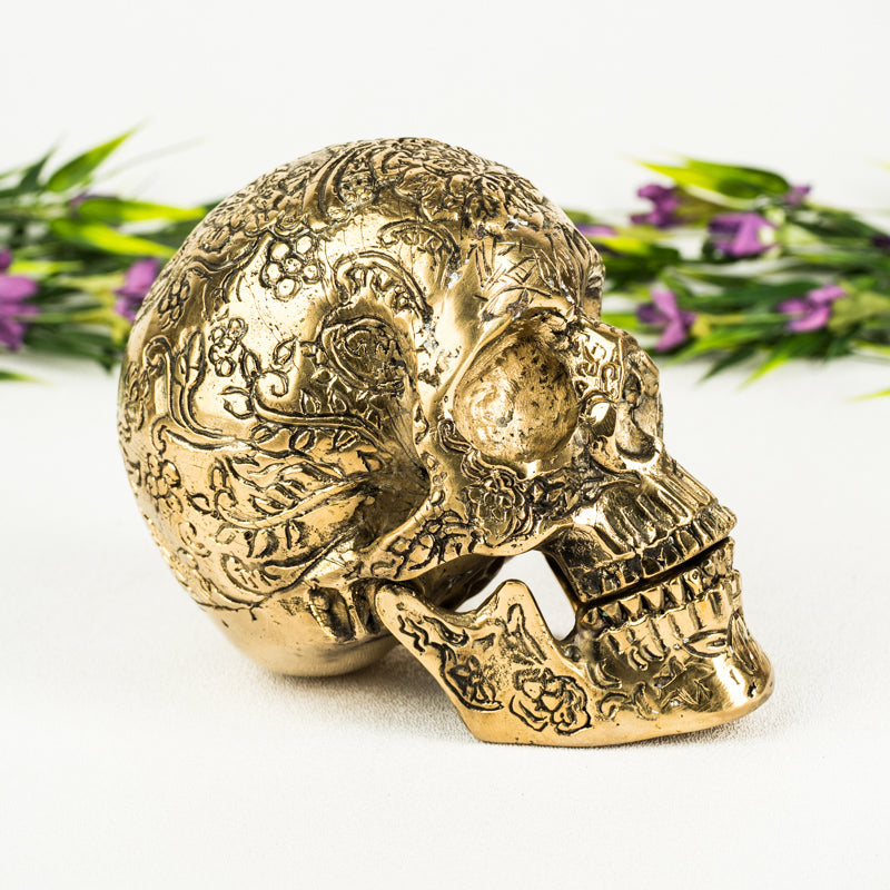 Brass Skull Crystal Skull Crystal Magic 