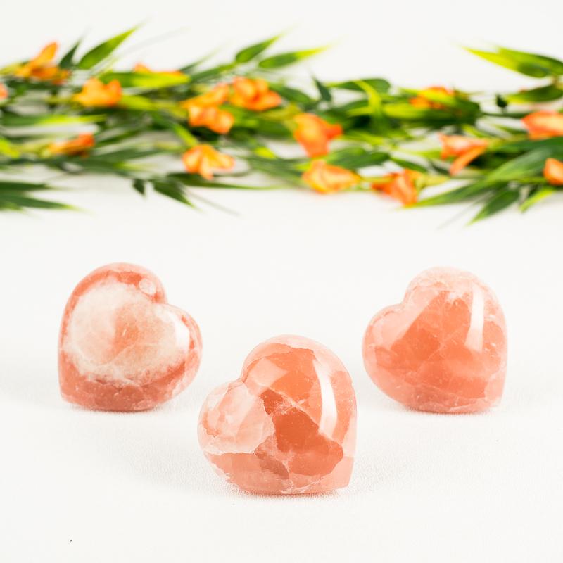 Strawberry Calcite Heart Crystal Heart Crystal Magic online 