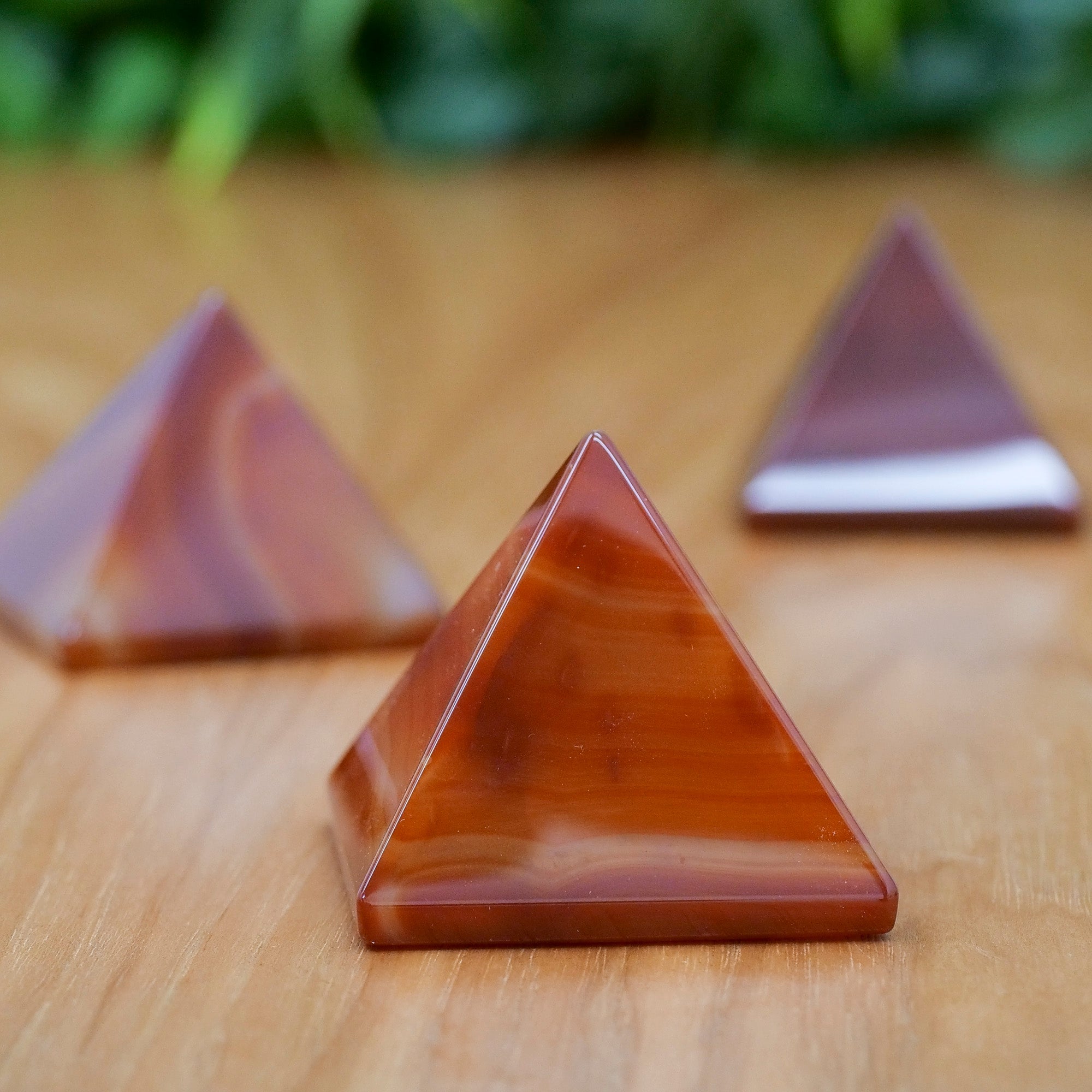 Carnelian Pyramid Crystal Pyramid Aries 
