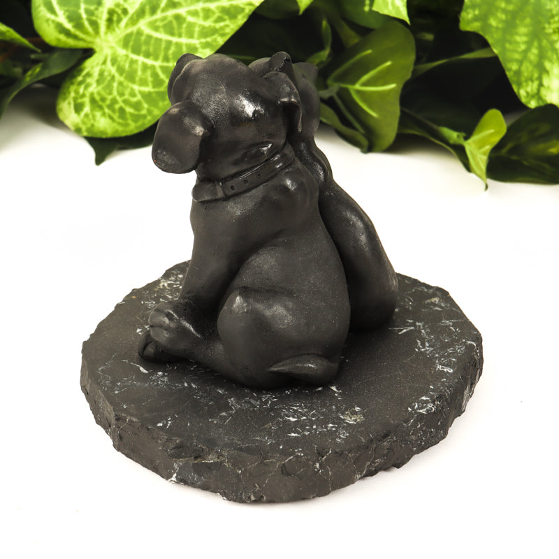 Shungite Dog and Cat Cast Crystal Carvings Crystal Magic 